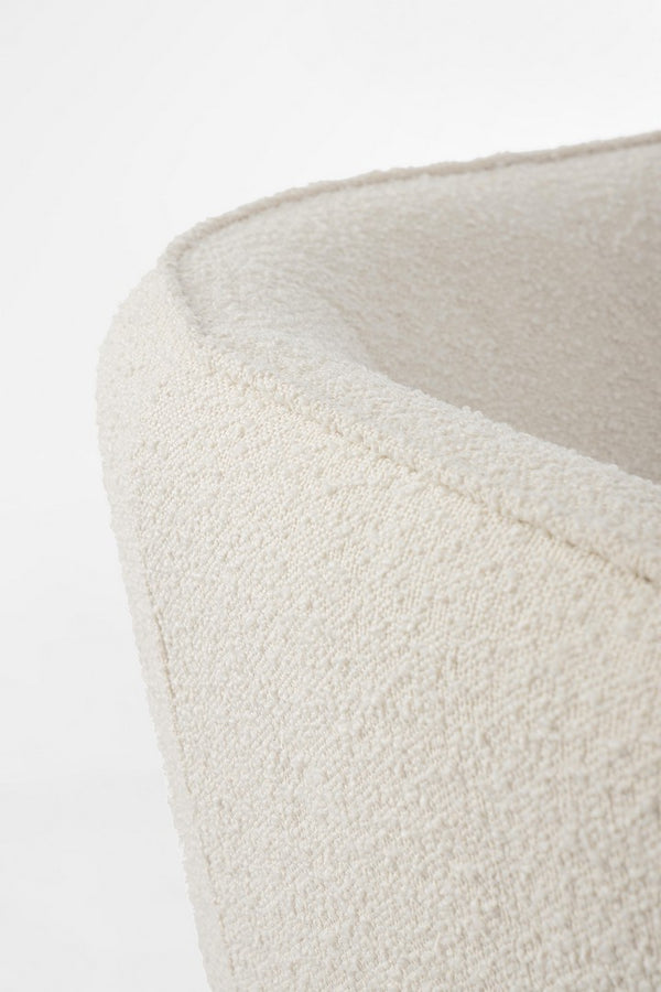 Andrea Bizzotto Avril divano 3 posti Effetto Boucle Bianco 0748309