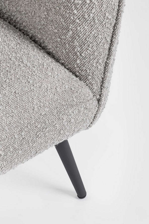 Andrea Bizzotto Avril poltrona effetto boucle grigio 0748312