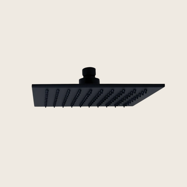 Soffione 20x20 doccia Smart quadro nero opaco