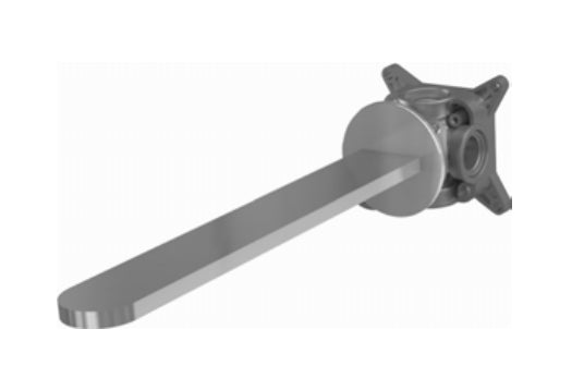 Antonio Lupi Indigo Nd921fno Erogatore A Parete Per Lavabo con Corpo Ad Incasso Nero