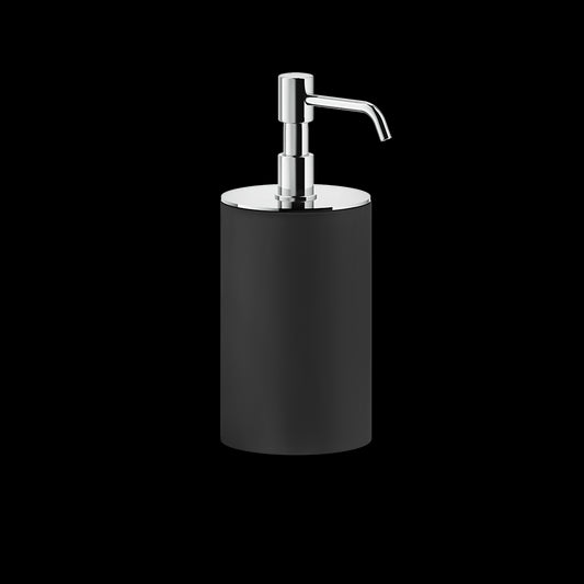 Dispenser Portasapone Liquido Da Appoggio Nero Opaco Rilievo Gessi