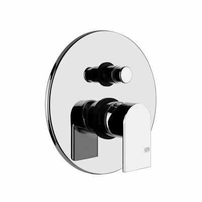 Miscelatore doccia A Parete 2 Vie Con Deviatore Automatico senza parte incasso Cromo Via Manzoni 38656 Gessi