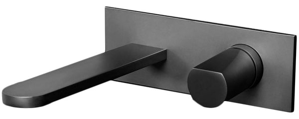 Antonio Lupi Miscelatore Lavabo a Parete 26 Cm Senza Corpo Ad Incasso Verniciato Grafite Nd201gr