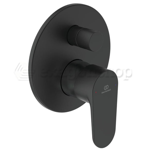 Miscelatore Doccia a muro con deviatore e parte incasso Nero Opaco Cerafine O A7193xg Ideal Standard