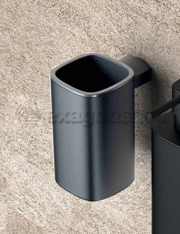 Colombo Design Trenta B30020gm bicchiere portaspazzolini Grafite Mat