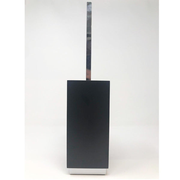 Porta Scopino wc da Appoggio Nero Cromo Rettangolo 20844 Gessi