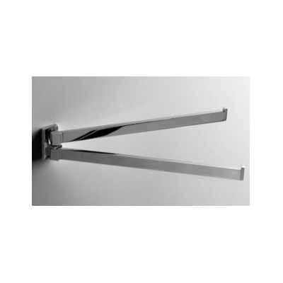 colombo Look B1612 portasciugamani Doppio A Snodo a parete Cromo