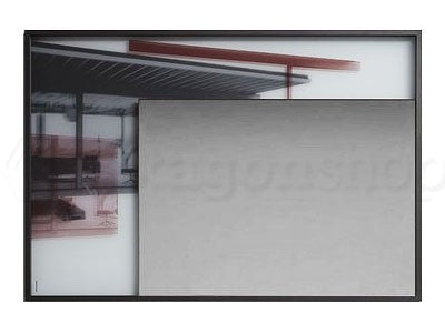 Antonio lupi collage361 specchio 108x75 con cornice in alluminio