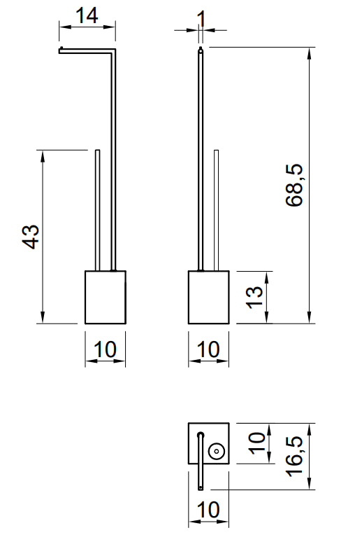 Porta Rotolo e Porta Scopino in Ottone cromo Lucido e Base In Marmo Di Carrara Biviocombi1 Bivio Antonio Lupi