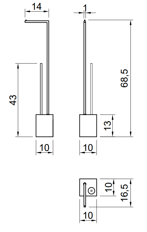 Antonio Lupi Biviocombi1 Piantana Portarotolo Portascopino cromo e Marmo Carrara