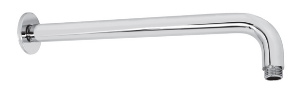 Soffione doccia tondo 30 cm sp. 6,5 mm con braccio 30 cm in acciaio cromo lucido Smart