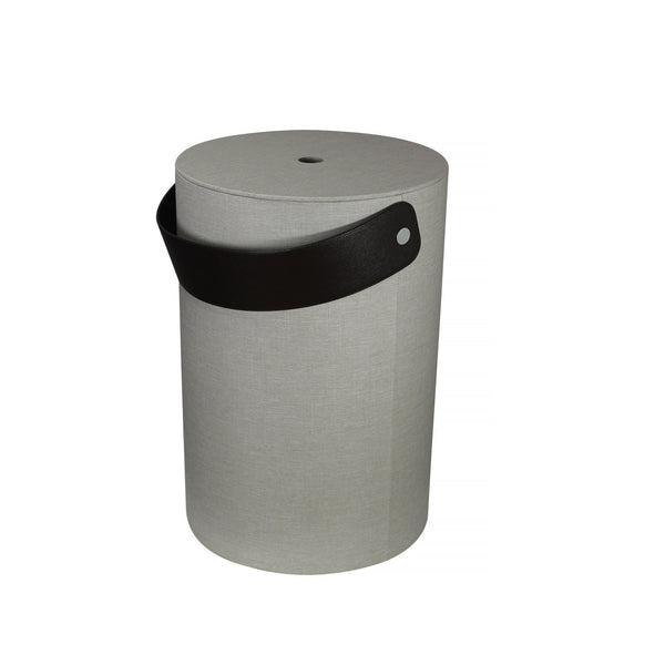 Cesto Porta Biancheria idrorepellente imitazione lino Ecru Koh-i-noor Stresa