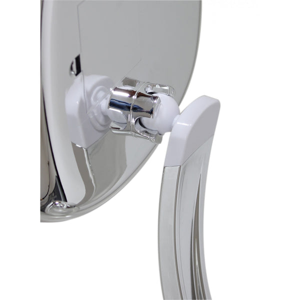 Specchio ingranditore x3 Monofacciale Quadrato Con illuminazione Led in abs cromo Koh-i-noor K601KK