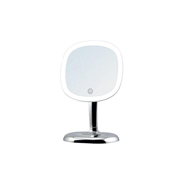 Specchio ingranditore x3 Monofacciale Quadrato Con illuminazione Led in abs cromo Koh-i-noor K601KK