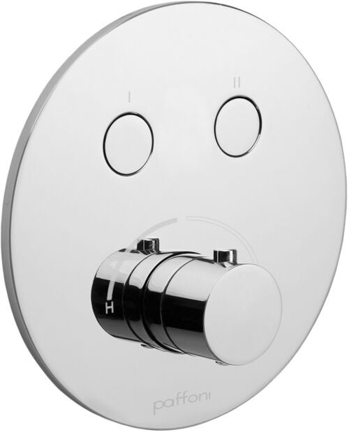 Paffoni Compactbox Cpm018 Set Esterno Miscelatore doccia ad, dettaglio ravvicinato della finitura e del marchio