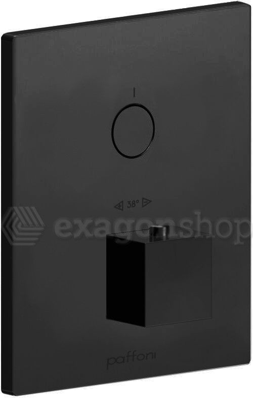 Paffoni Compact Box Cpt513no Set Esterno doccia Termostatico 1 Funzione Senza Parte Incasso Nero Opaco