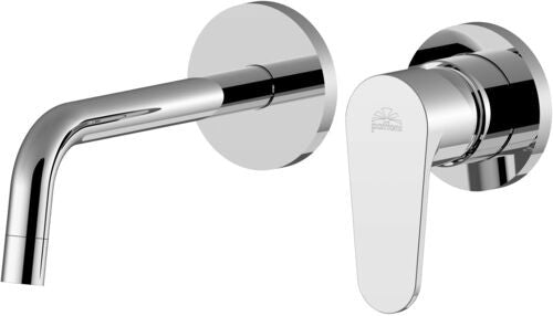 Paffoni Green Gr106cr70 Miscelatore Lavabo Incasso 2 Fori, vista frontale su sfondo bianco