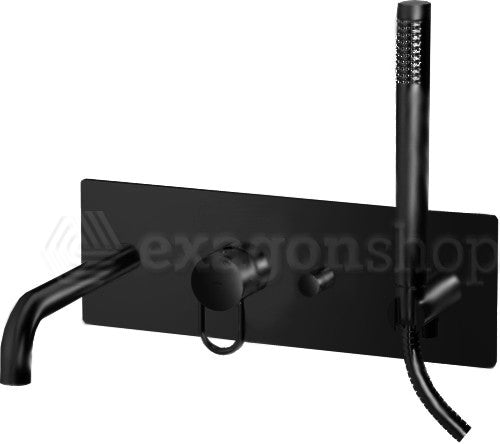 Paffoni Joker Jk001 Miscelatore Vasca Incasso con Set ambientato in box doccia con pareti in vetro