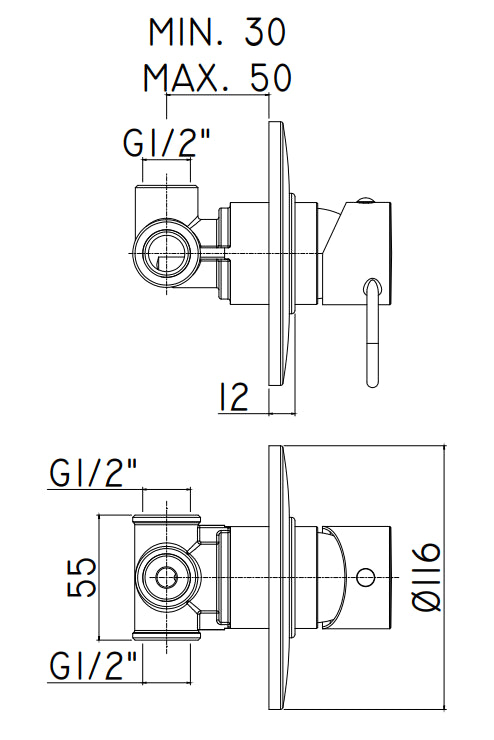 Paffoni Joker Jk010 Miscelatore doccia Incasso Con Piastra In Metallo Cromo