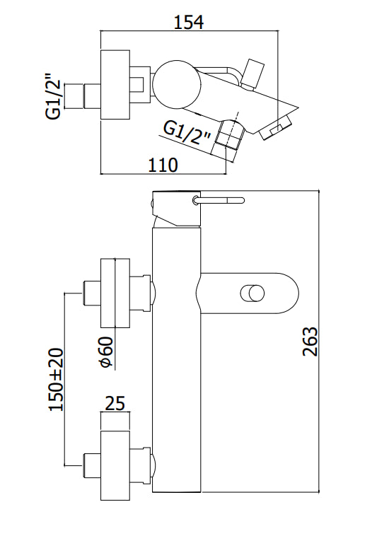 Paffoni Joker Jk022 Miscelatore Vasca Senza Duplex Nero Opaco