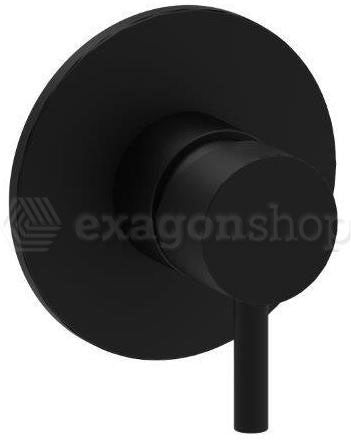 Paffoni Light Lig010no Miscelatore doccia Incasso Nero Opaco, dettaglio ravvicinato della finitura e del marchio