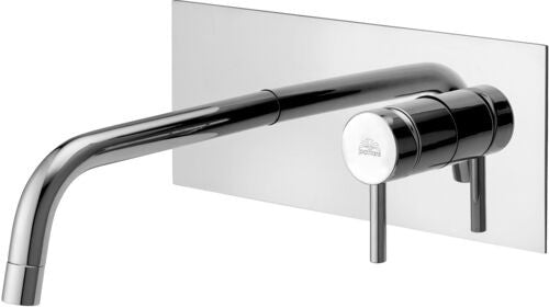 Paffoni Light Lig106cr Miscelatore lavabo Incasso 2 Fori, vista frontale su sfondo bianco