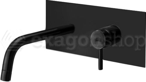 Paffoni Light Lig106no Miscelatore lavabo Incasso 2 Fori, vista frontale su sfondo bianco