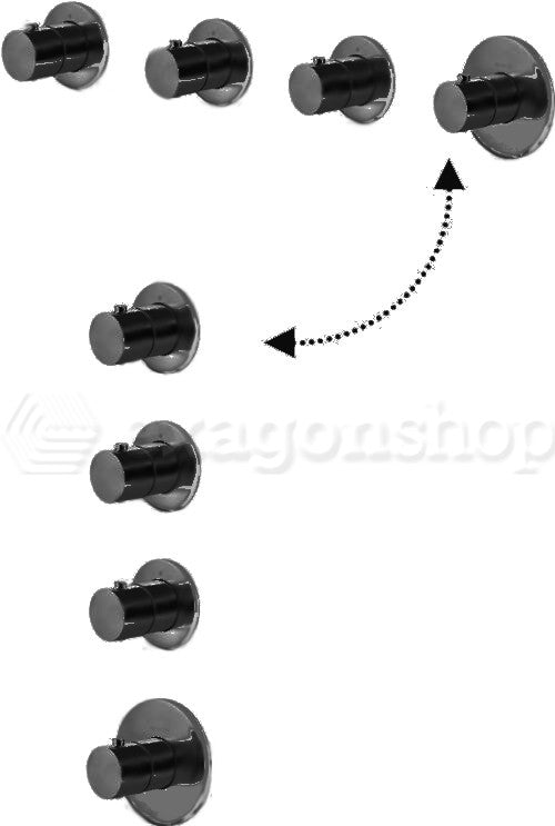 Paffoni Modular Box Mde019no Set Esterno doccia Termostatico ad Incasso 3 Funzioni Senza Parte Incasso Nero Opaco