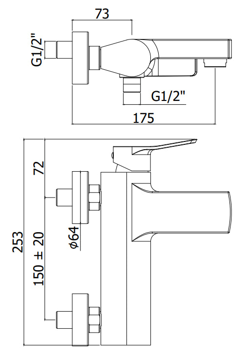 Paffoni Tilt Ti026cr Miscelatore Vasca Con doccetta Cromo