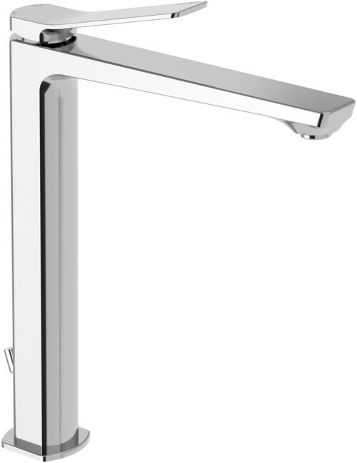 Paffoni Tilt Ti085cr Miscelatore Lavabo alto per ciotola, vista frontale su sfondo bianco