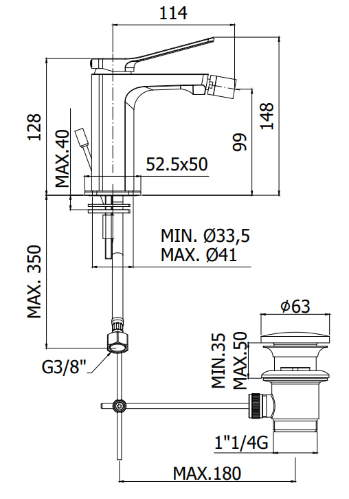 Paffoni Tilt Ti131cr Miscelatore Bidet Senza Sistema Di Scarico Cromo