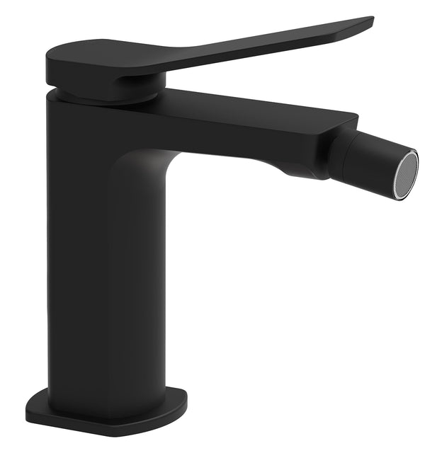 Paffoni Tilt set rubinetteria lavabo e bidet senza scarico con miscelatore doccia incasso nero opaco