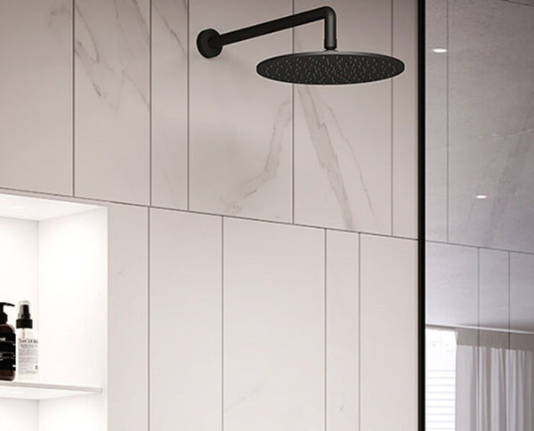 Paffoni Stick Zsof079no Soffione doccia 30 cm tondo senza braccio Nero Opaco