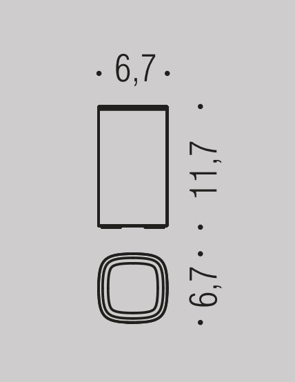 Colombo design Trenta B30410 Bicchiere Porta spazzolini da Appoggio Claret Violet