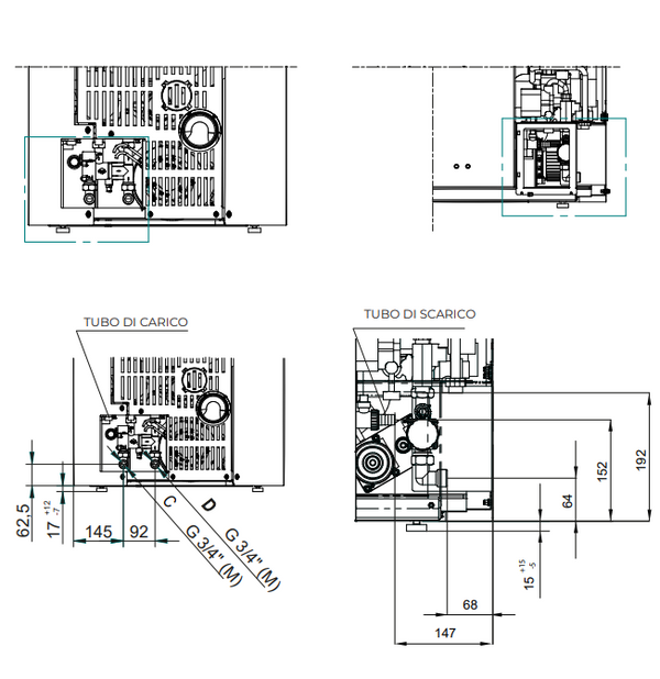 Stufa a pellet ad acqua bianca Ecofire Dado Idro 15 805715332 Palazzetti