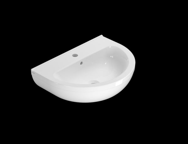 Ceramica Globo Grace Lavabo 60x45 Sospeso Senza Colonna Bianco lucido
