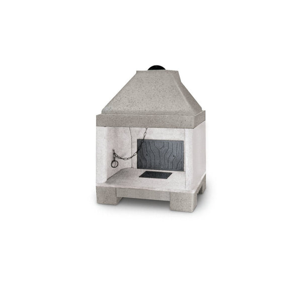 Focolare in refrattario 100x113x65 con registro fumi cassetto cenere e griglia Palazzetti Patio 86 R
