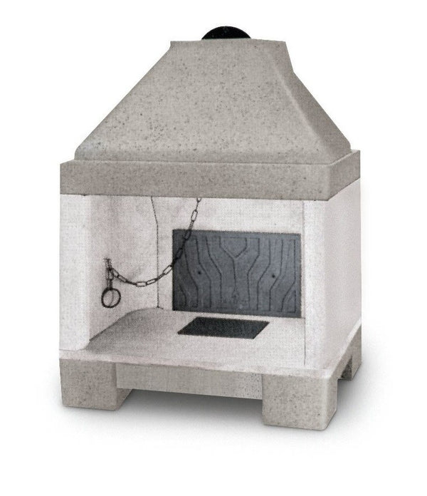 Focolare in refrattario 100x113x65 con registro fumi Palazzetti Patio 86 R