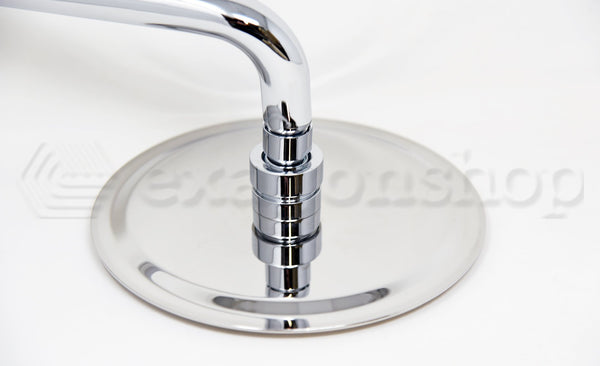 Set soffione 25 cm slim miscelatore doccia incasso 2 vie braccio 30 cm e doccetta cromo Smart