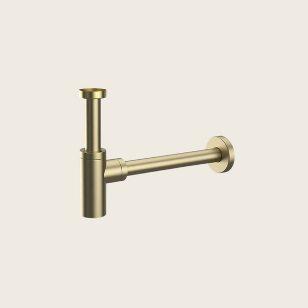New line VR3 sifone a bottiglia universale in ottone oro spazzolato