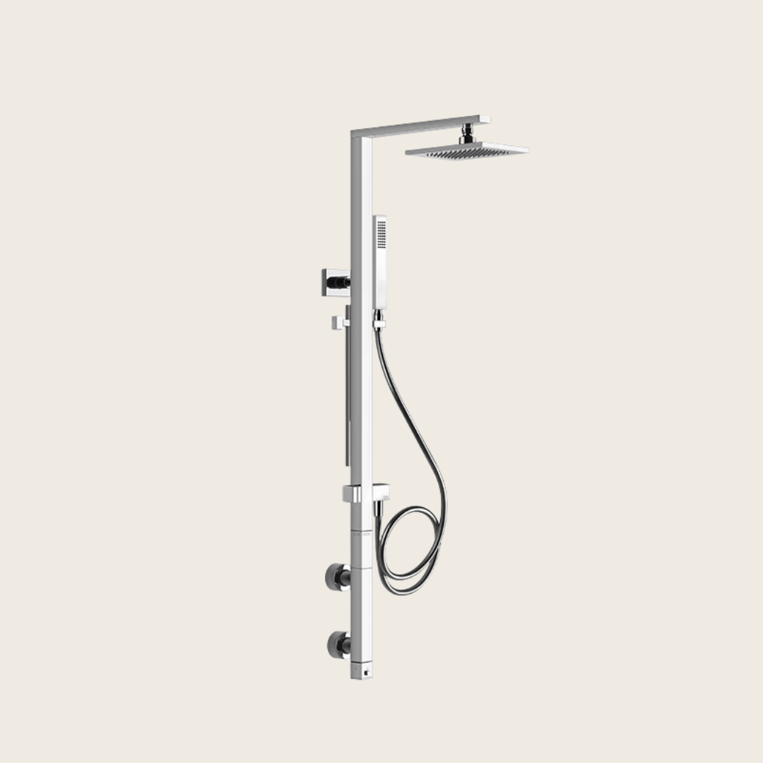 Colonna doccia con miscelatore termostatico soffione doccetta deviatore automatico cromo 23411 gessi cromo