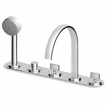 Gruppo Bordo Vasca 5 fori Cromo Zucchetti Isyfresh ZD4443