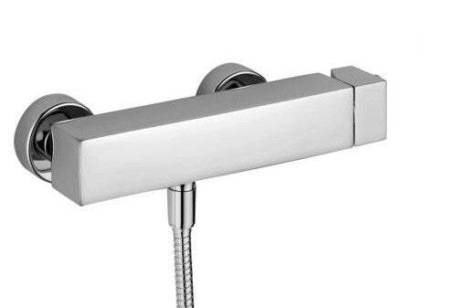 Paffoni Level Lec168 Miscelatore Esterno Doccia Senza Set, dettaglio ravvicinato della finitura e del marchio