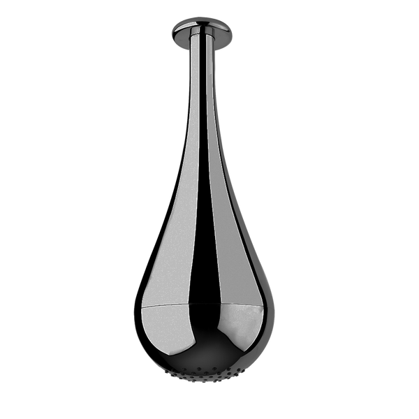 Soffione A Soffitto anticalcare Cromo Spazzolato Goccia 33751 Gessi