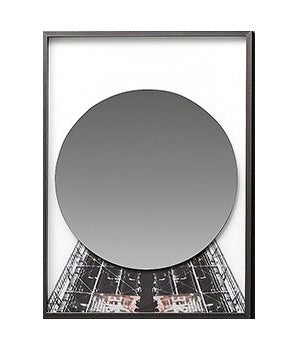 Specchio 54x75 a due strati Con Cornice In Alluminio Collage212 Antonio Lupi Design