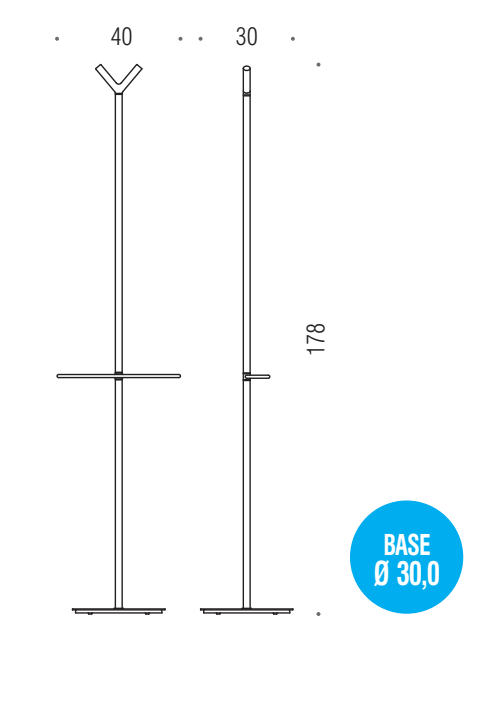 Colombo Planets B9804 Piantana portasciugamani con due appendiabiti Cromo