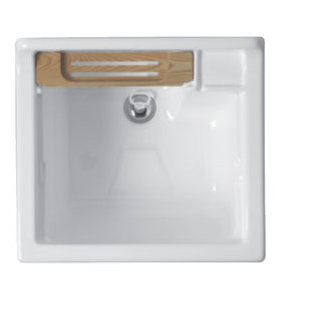 Colavene Swash mobile lavatoio 50x50 a doppia anta bianco lucido