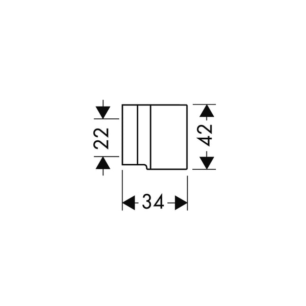 Supporto per doccetta a muro cromo Hansgrohe Axor Starck 27515000