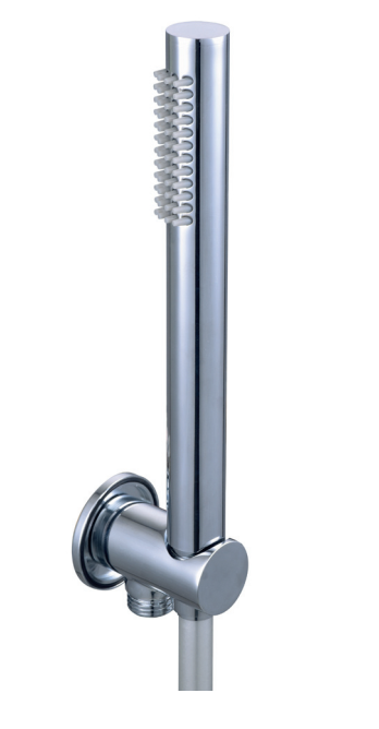 Set soffione doccia 20 cm tondo Smart braccio 30 cm e doccetta cromo