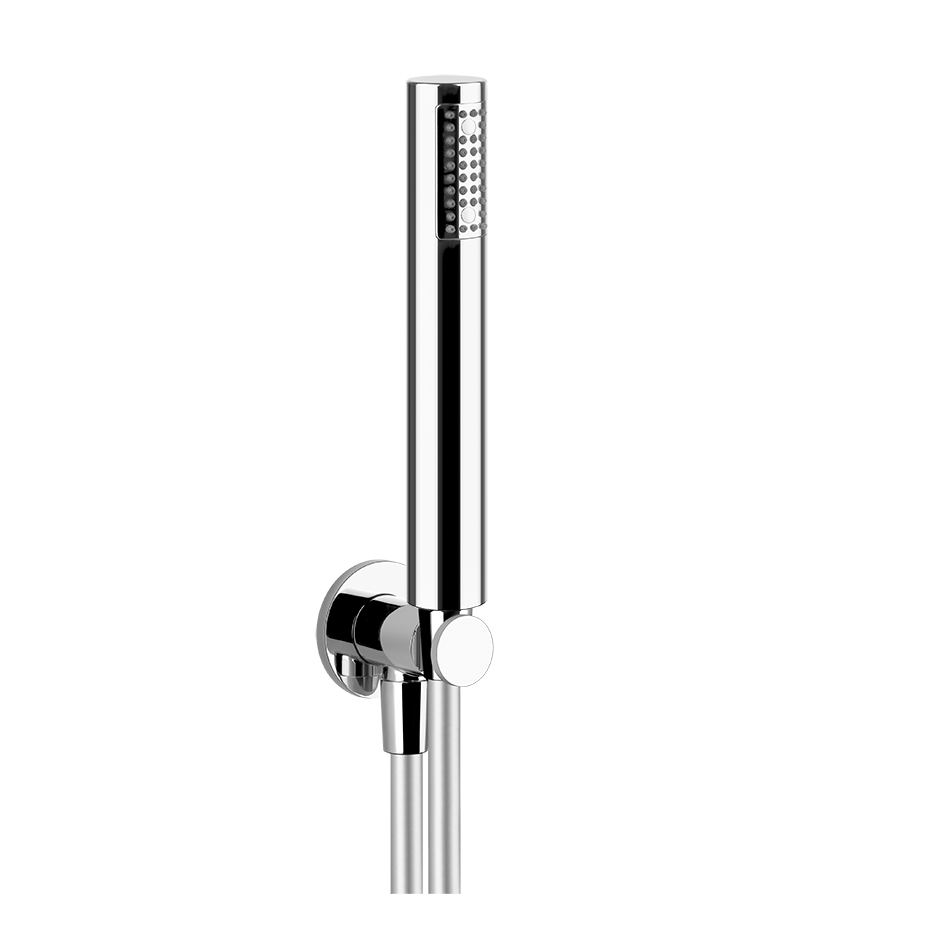 Gessi Via Manzoni Set doccia con presa acqua flessibile 150 cm e doccetta stick anticalcare Cromo